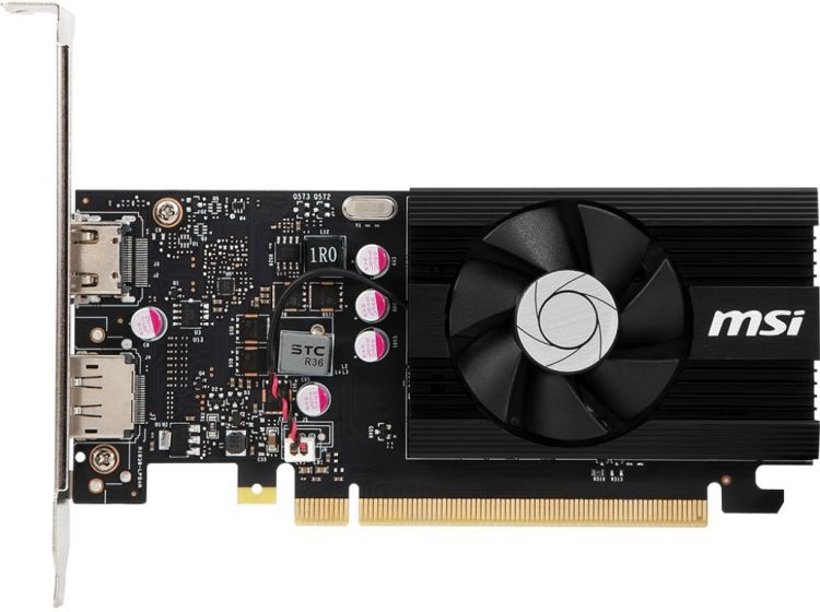 

Видеокарта MSI GT 1030 2GD4 LP OC 2GB 1189 MHz NVIDIA GT1030/DDR4 2100MHz/64-bit/PCI-E/DP, HDMI