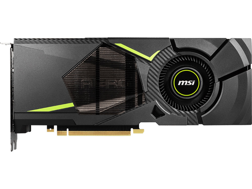 

Видеокарта MSI GeForce RTX 2070 AERO 8G NVIDIA RTX2070/GDDR5 /256bit/PCI-E/HDCP, HDMI, 3xDP, USB Type-C