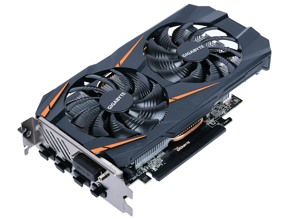 

Видеокарта 6Gb PCI-E GIGABYTE GeForce GTX 1060 WINDFORCE 2X OC D5X 6G GV-N1060WF2OC-6GD 2.0 GTX1060, GDDR5X, 192bit, HDCP, 2*DVI, HDMI, DP, Retail