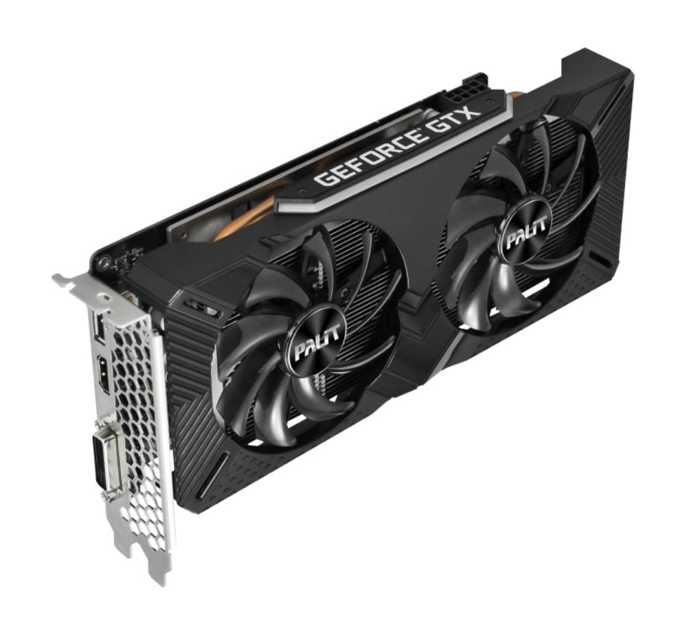 

Видеокарта Palit GeForce GTX 1660 PA-GTX1660 DUAL OC 6G 6Gb 1530 MHz NVIDIA GTX 1660/GDDR5 8002Mhz/192bit/PCI-E 16x/DP, HDMI, DVI