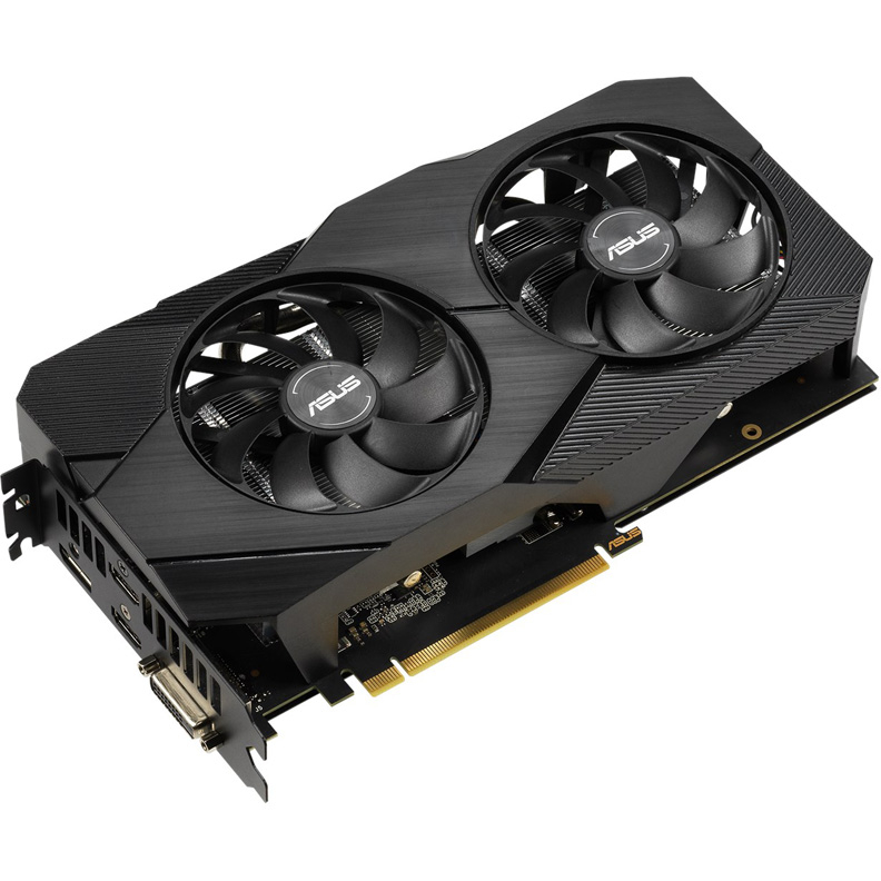 

Видеокарта ASUS GeForce RTX 2060 DUAL-RTX2060-6G-EVO 6Gb 1365 MHz NVIDIA RTX 2060/GDDR6 14000Mhz/192bit/PCI-E 16x/DP, HDMI, DVI-D