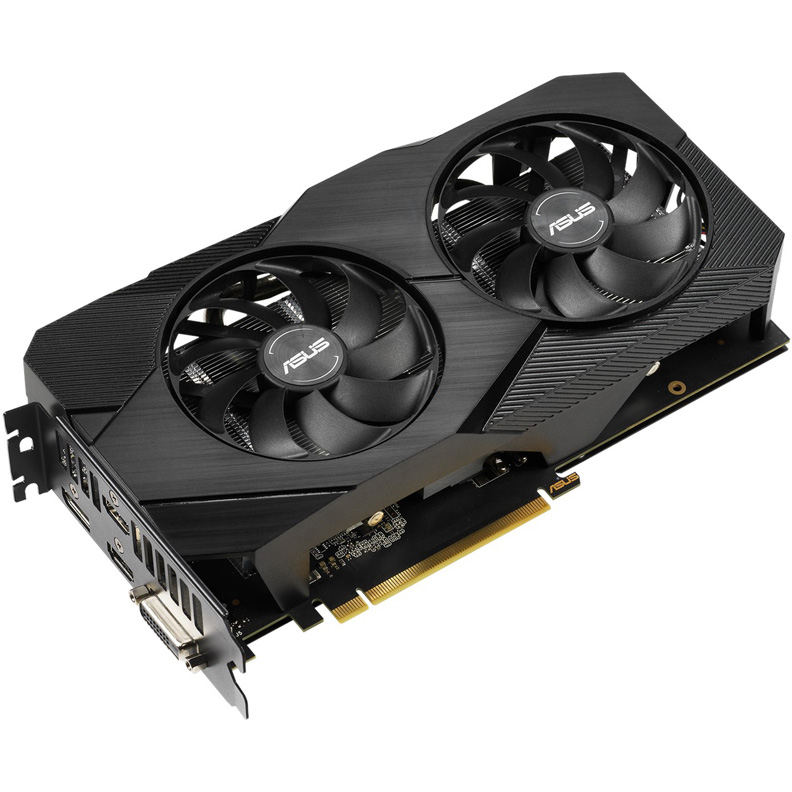 

Видеокарта ASUS GeForce GTX 1660 Ti DUAL-GTX1660TI-6G-EVO 6Gb 1 500 MHz NVIDIA GTX 1660 Ti/GDDR6 12002Mhz/192bit/PCI-E 16x/DP, HDMI, DVI
