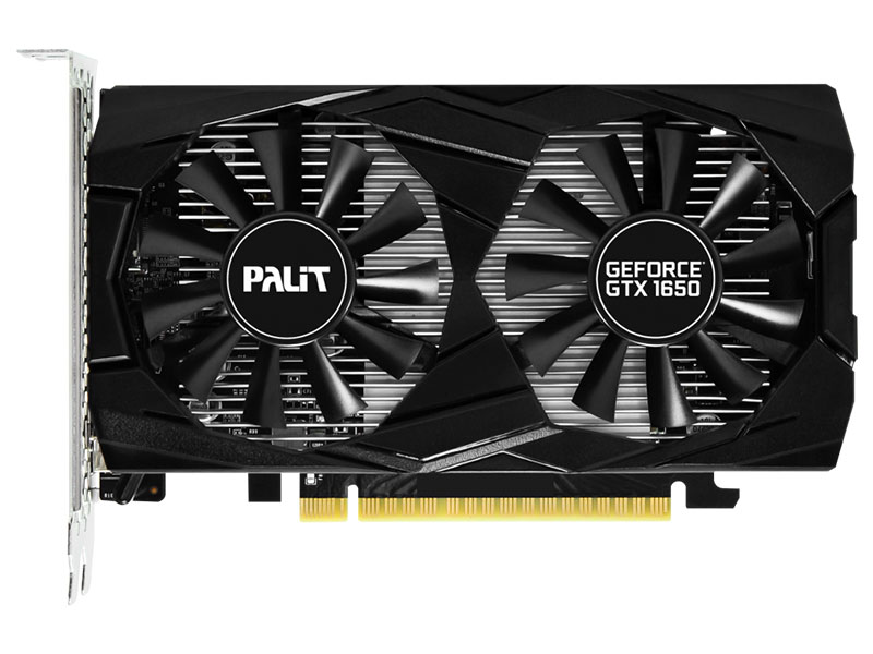

Видеокарта Palit PA-GTX1650-DUAL-OC-4G NE51650T1BG1-1171D 4Gb 1815 MHz NVIDIA GTX 1650/GDDR5 8000Mhz/128bit/PCI-E 16x/2хDP, HDMI