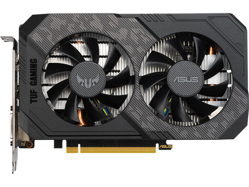 

Видеокарта ASUS TUF Gaming GeForce GTX 1650 SUPER OC Edition (TUF-GTX1650S-O4G-GAMING) 4Gb 1770 MHz NVIDIA GTX 1650 SUPER/GDDR6 12002Mhz/128bit/PCI-E 16x/DP, HDMI, DVI