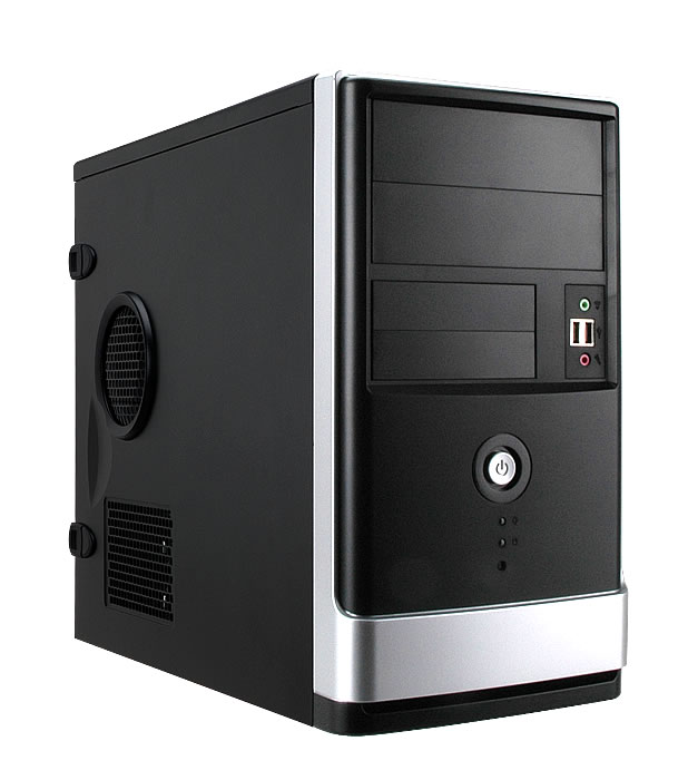 

Корпус InWin EMR002 Black-Silver mATX 450W USB/Audio