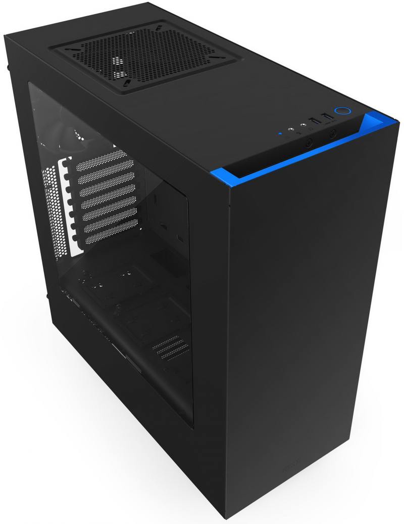 

Корпус ATX NZXT S340 Без БП чёрный синий