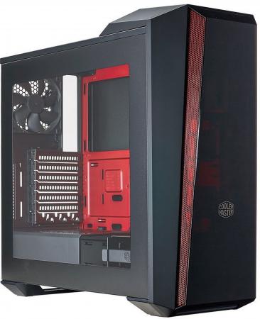 

Корпус ATX Cooler Master MCX-B5S3T-RWNN Без БП чёрный красный