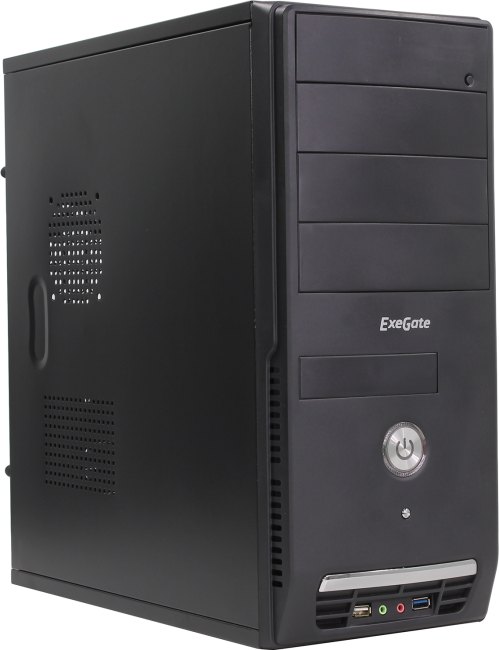 

Корпус Miditower Exegate CP-501U Black EX275327RUS, ATX, (без БП), 1xUSB+1xUSB3.0, Audio