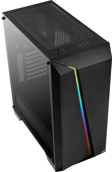 

Корпус Aerocool [PGS-V] Cylon Pro, ATX, без БП, RGB подсветка, акриловое окно, 1x USB 3.0 +2x USB 2.0 ; 219x491x434мм (Ш x В x Г)