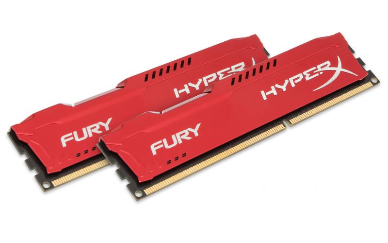 

Оперативная память Kingston HyperX FURY Red HX313C9FRK2/8 DIMM 8GB DDR3 1333MHz DIMM 240-pin/PC-10600/CL9