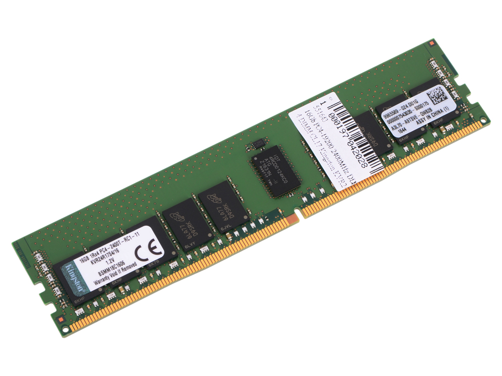 

Оперативная память Kingston KVR24R17S4/16 DIMM 16Gb DDR4 2400MHz DIMM 288-pin/PC-19200