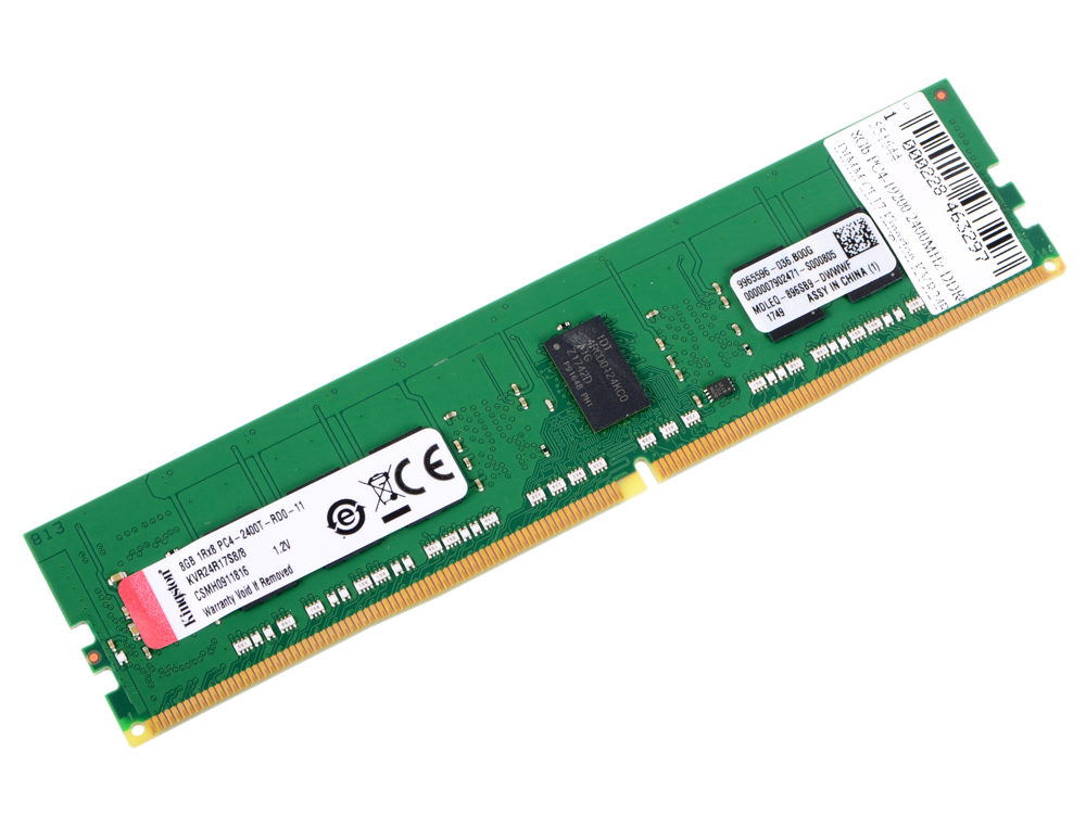 

Оперативная память Kingston KVR24R17S8/8 DIMM 8GB DDR4 2400MHz DIMM 288-pin/PC-19200/CL17