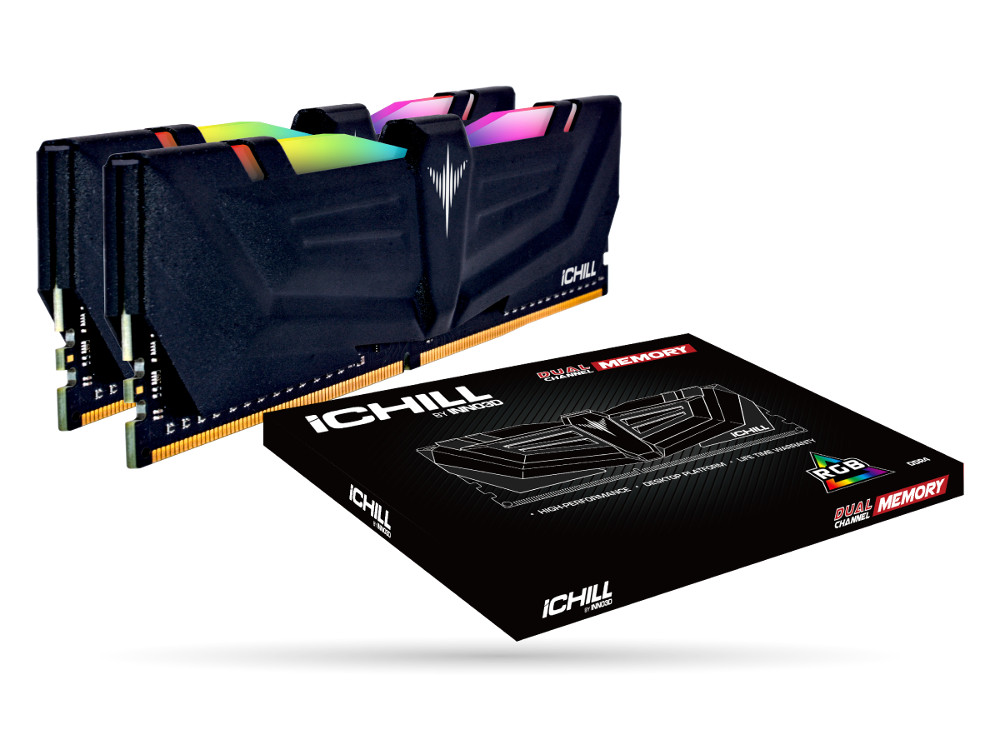 

Память DDR4 16Gb 2x8GB (pc-24000) 3000MHz Inno3D iCHILL RCX2-16G3000R CL16-18-18-38 RGB - RAINBOW 1.35V