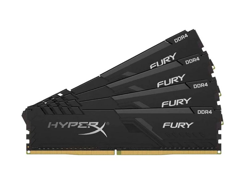 

Оперативная память Kingston HyperX FURY Black HX426C16FB3K4/16 DIMM 16GB (Kit of 4) DDR4 2666MHz DIMM 288-pin/PC-21300/CL16