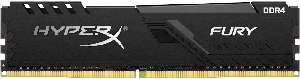 

Оперативная память Kingston HyperX Fury Black HX426C16FB3/16 DIMM 16GB DDR4 2666MHz DIMM 288-pin/PC-21300/CL16