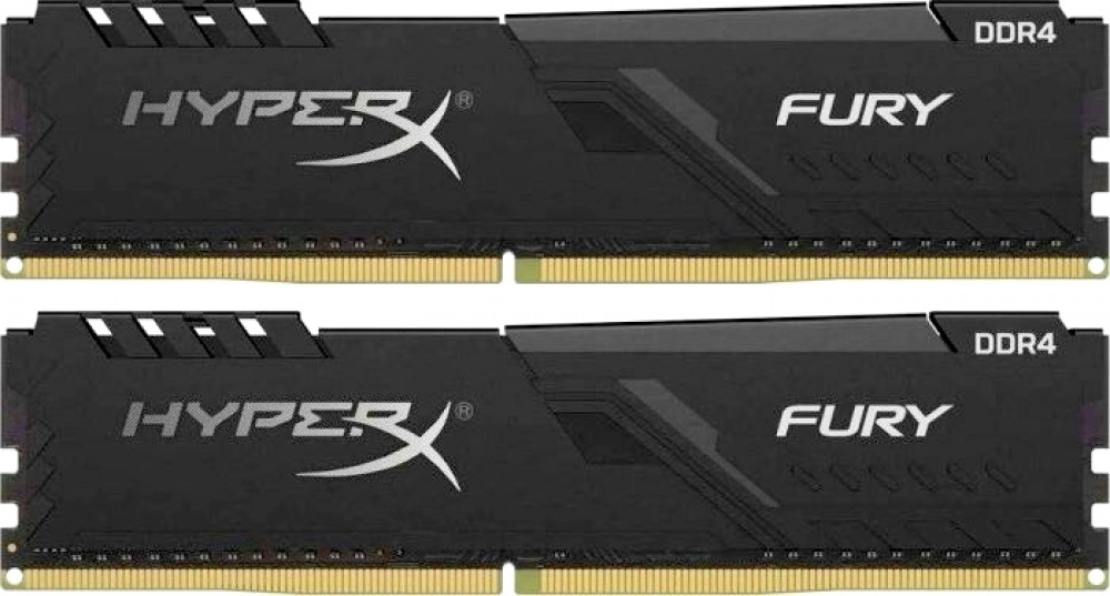 

Оперативная память Kingston HyperX Fury Black HX426C16FB3K2/16 DIMM 16GB (2x8GB) DDR4 2666MHz DIMM 288-pin x 2/PC-21300/CL16