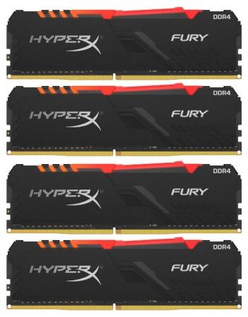 

Оперативная память Kingston HyperX Fury RGB HX432C16FB3AK4/32 DIMM 32GB (4x8Gb) DDR4 3200MHz DIMM 288-pin x 4/PC-25600/CL16