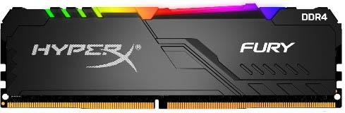 

Оперативная память Kingston HyperX Fury RGB HX437C19FB3A/8 DIMM 8GB DDR4 3733MHz DIMM 288-pin/PC-30000/CL19