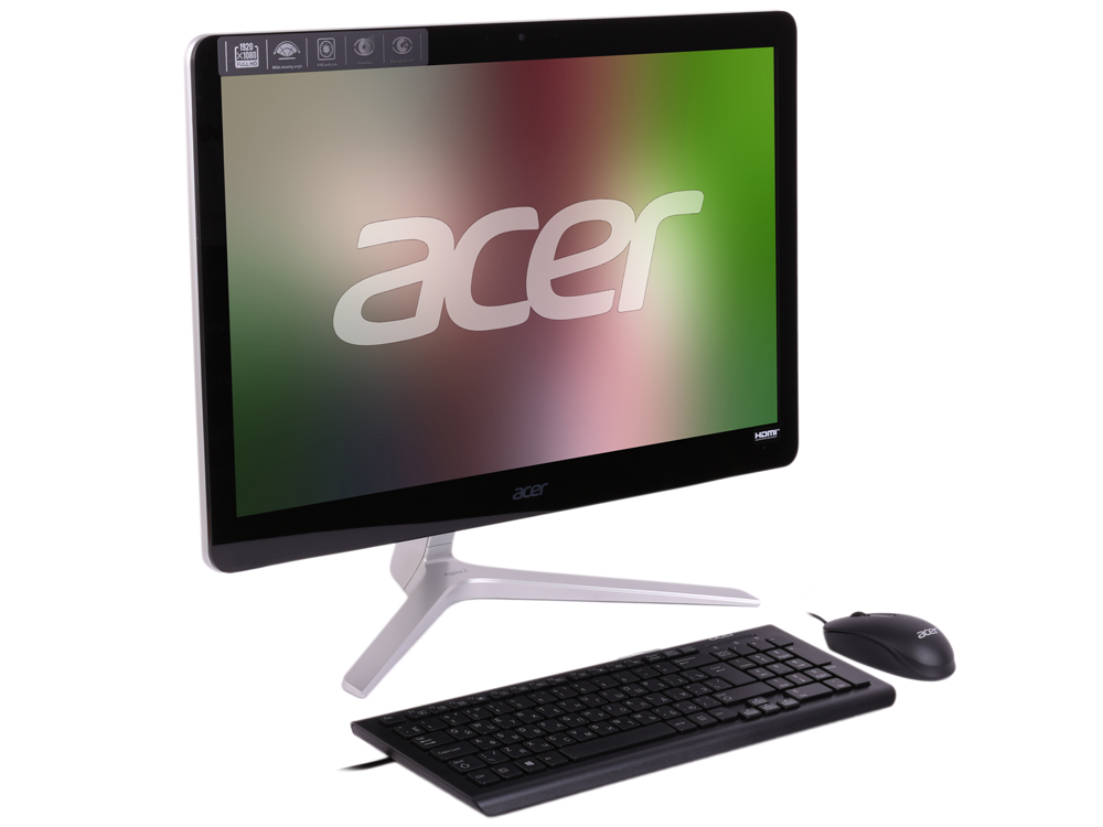 

Моноблок Acer Aspire Z24-880 (DQ.B8TER.001) 23.8" Full HD i3 7100T/4Gb/1Tb/GF940MX 2Gb/DVDRW/W10/kb/m/черный