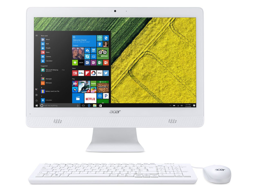 

Моноблок Acer Aspire C20-720 (DQ.B6XER.014) Celeron J3060 (1.6)/4G/500G/19.5" HD+/Int:Intel HD 400/BT/DOS White