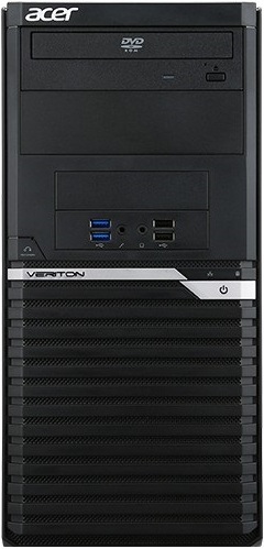 

Компьютер Acer Veriton M2640G Tower DT.VPPER.145 Системный блок Black / i3 7100 3.9GHz / 4GB / 500GB / встроенная HD630 / DVD-RW / Win10 Pro