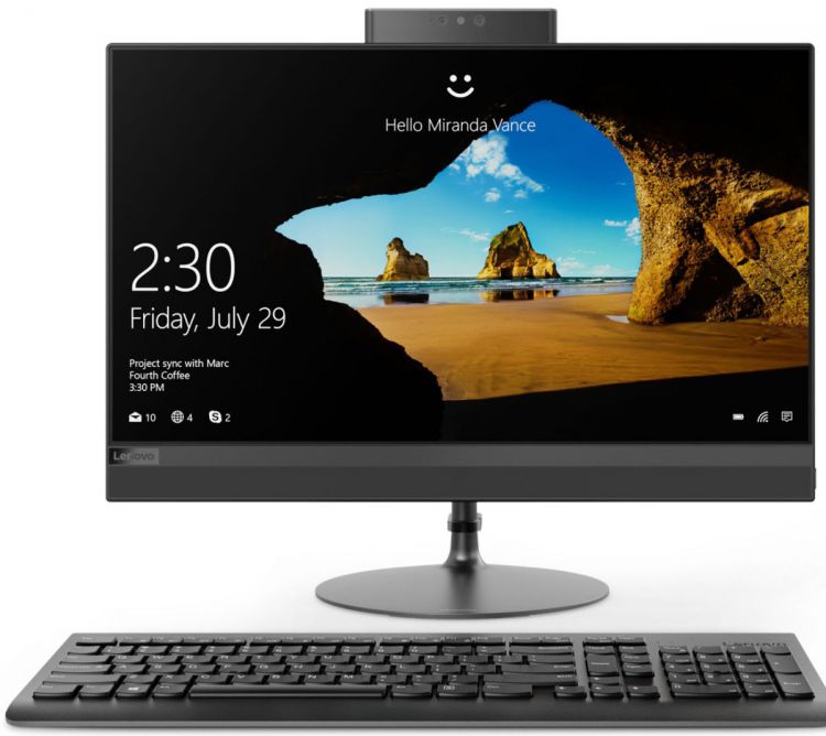 

Моноблок Lenovo IdeaCentre 520-24IKL (F0D1001GRK) i5-7400T (2.4)/8Gb/1Tb/23.8" FHD TN/Radeon 530 2Gb/Win10 Home/Black