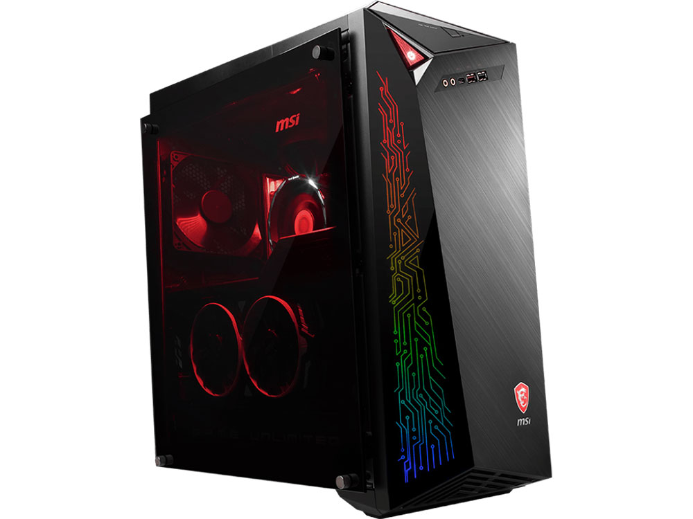 

Компьютер MSI Infinite A 8RG-207RU (9S6-B91531-207) Системный блок Black / i7-8700 3.2GHz / 16GB / 2TB + 256 GB SSD / дискретная GTX1070 Ti 8GB / DVD-RW / Win 10