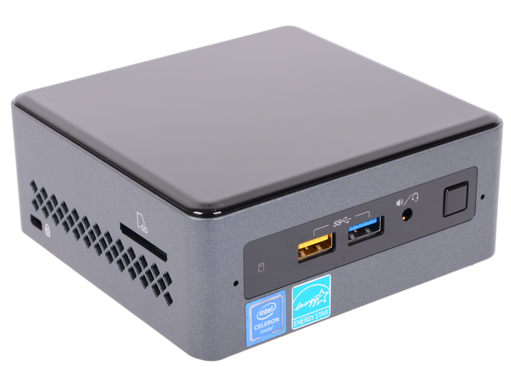 

Платформа Intel NUC Original (BOXNUC7CJYSAL2) Cel J4005(2.0) / 4Gb / 32Gb / Win10 Home / Eth / BT / WiFi / черный