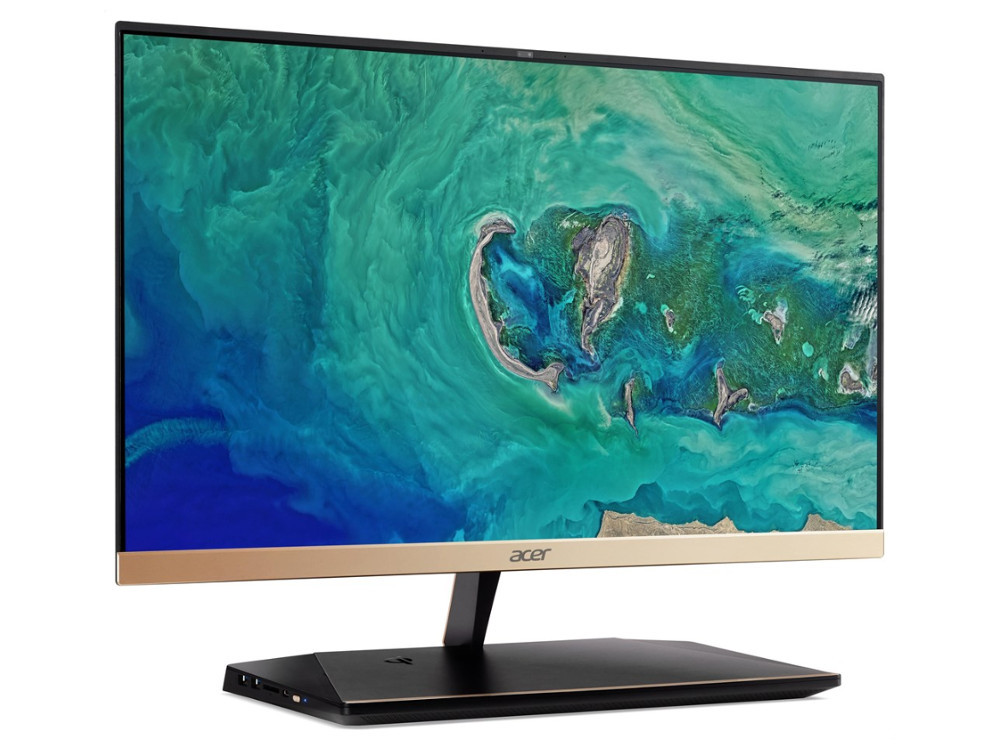 Моноблок Acer Aspire S24-880 (DQ.BA9ER.001) Black/Gold / Core i5-8250U 1.6GHz / 4GB / 1TB / UHD Graphics 620 / noDVD / Win 10 Home original for acer for aspire aio au5 620 u5 620 motherboard 48 3ng04 011 db sun11 001 100% work perfectly