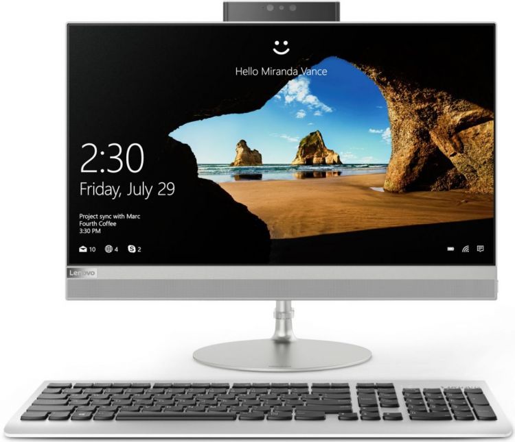 

Моноблок Lenovo IdeaCentre 520-24ICB i5 8400T(1.7) / 8Gb / 1T+128Gb SSD / 23.8" FHD / Radeon 530 2Gb / DOS / Silver