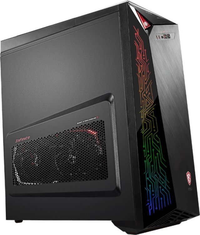 

Компьютер MSI Infinite A 8RD-467RU (9S6-B91531-467) Black / Core i7-8700 3.2GHz / 16GB / 2TB+ 256Gb SSD / GTX 1070 8GB / Win 10 Home