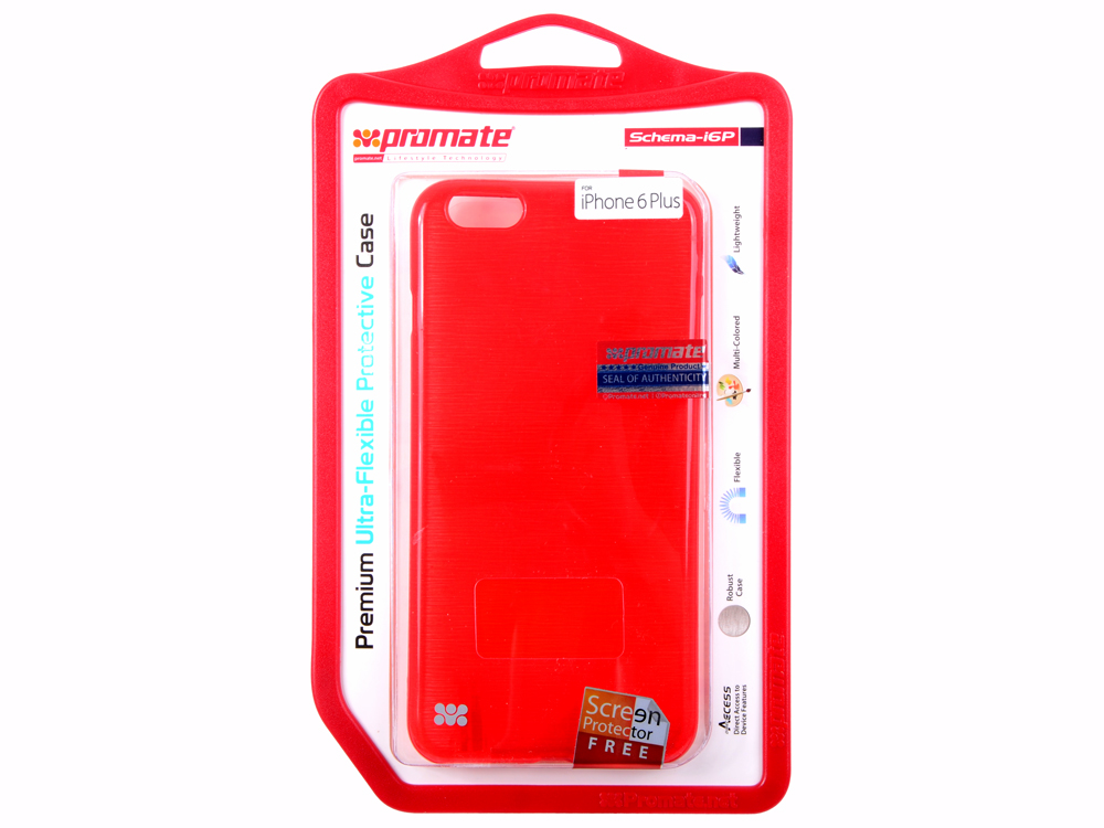 

Накладка для iPhone 6 Plus Promate Schema-i6P красный