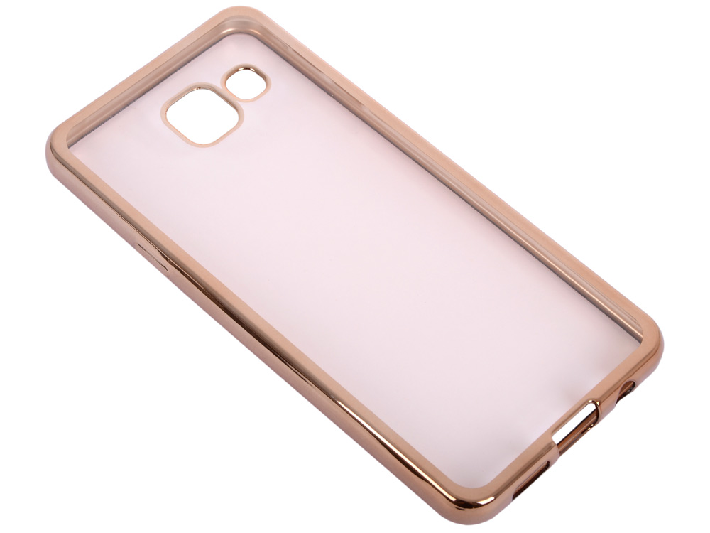 

Силиконовый чехол с рамкой для Samsung Galaxy A3 (2016) DF sCase-22 (gold)