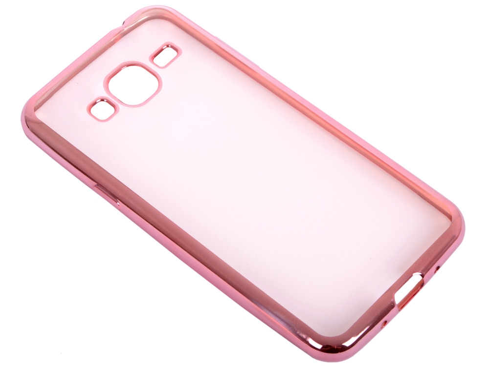 

Силиконовый чехол с рамкой для Samsung Galaxy J3 (2016) DF sCase-28 (rose gold)