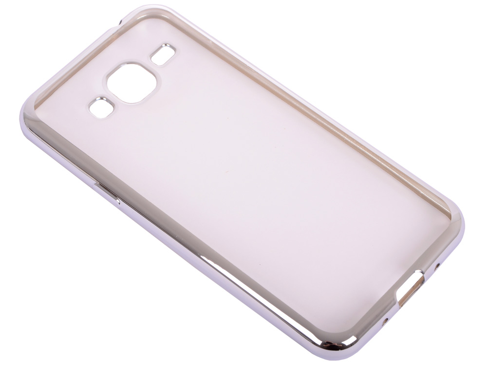 

Силиконовый чехол с рамкой для Samsung Galaxy J3 (2016) DF sCase-28 (silver)
