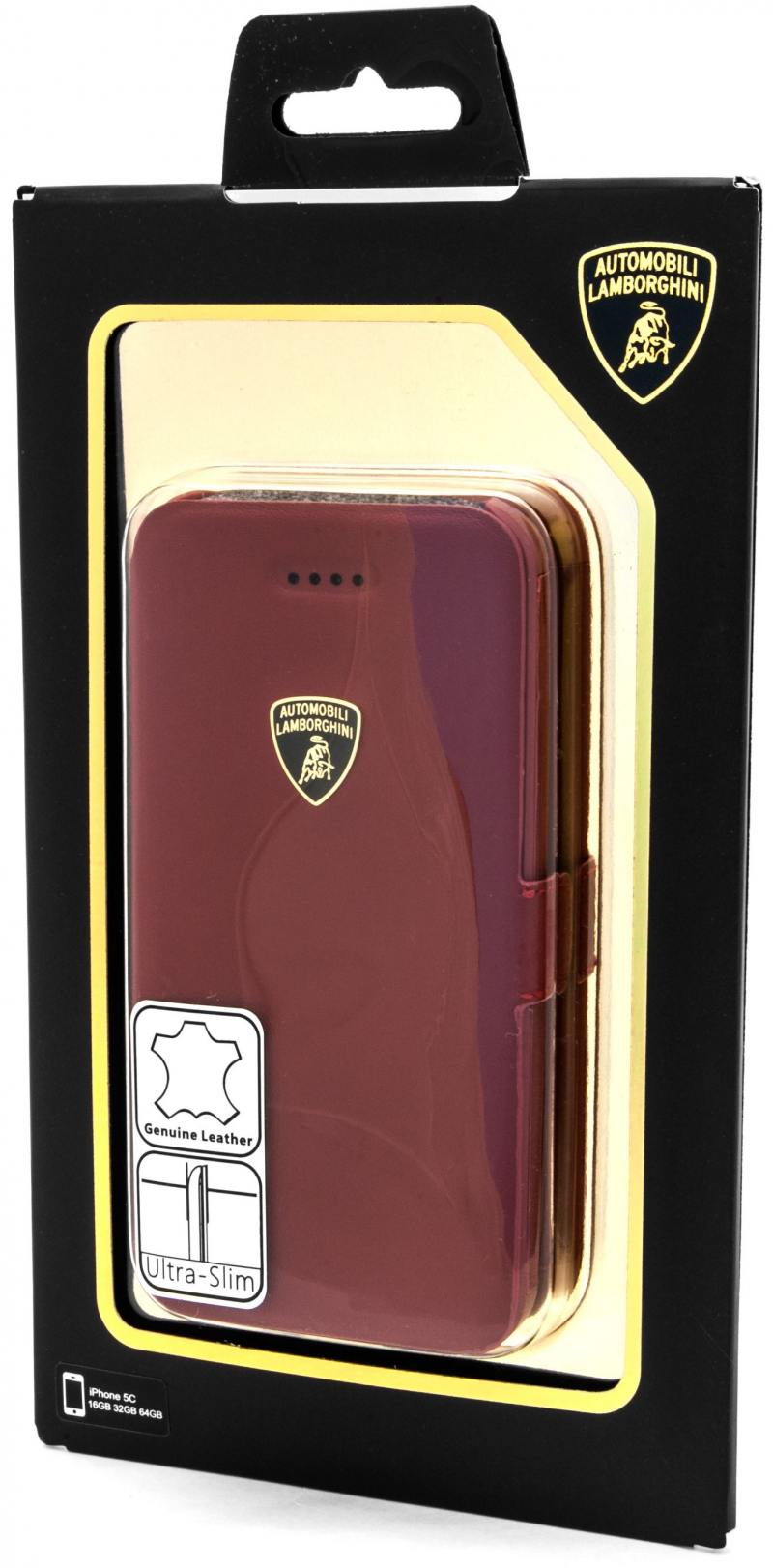 Чехол-книжка iMOBO Lamborghini Diablo для iPhone 5C красный