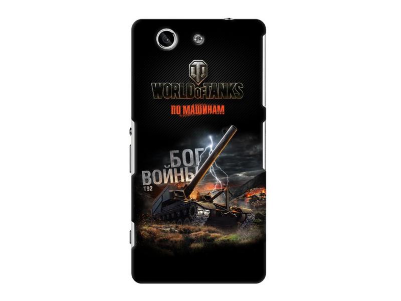 

Чехол-накладка для Sony Xperia Z3 Compact Deppa Art Case Танки клип-кейс, поликарбонат