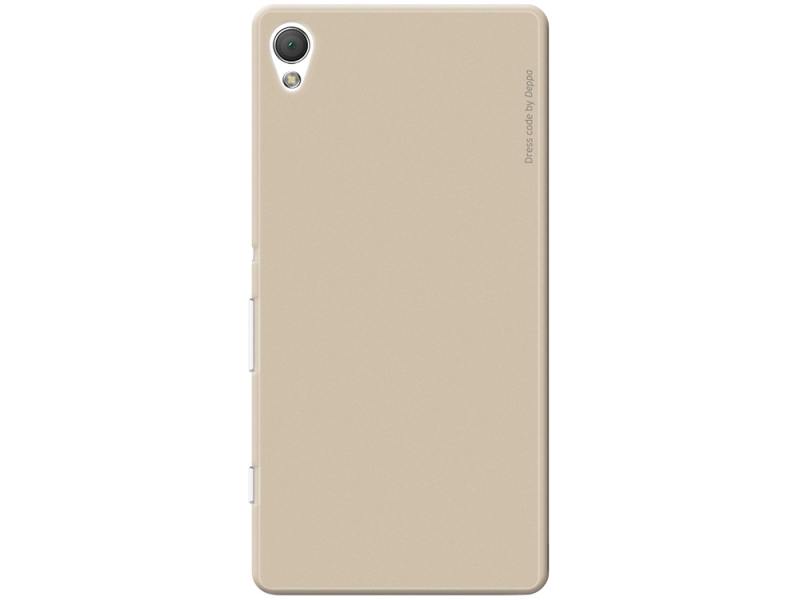 

Чехол-накладка для Sony Xperia Z3+ Deppa Air Case 83191 Gold клип-кейс, поликарбонат