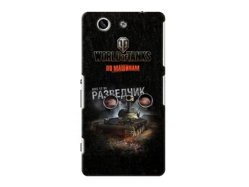 

Чехол-накладка для Sony Xperia Z3 Compact Deppa Art Case Танки клип-кейс, поликарбонат