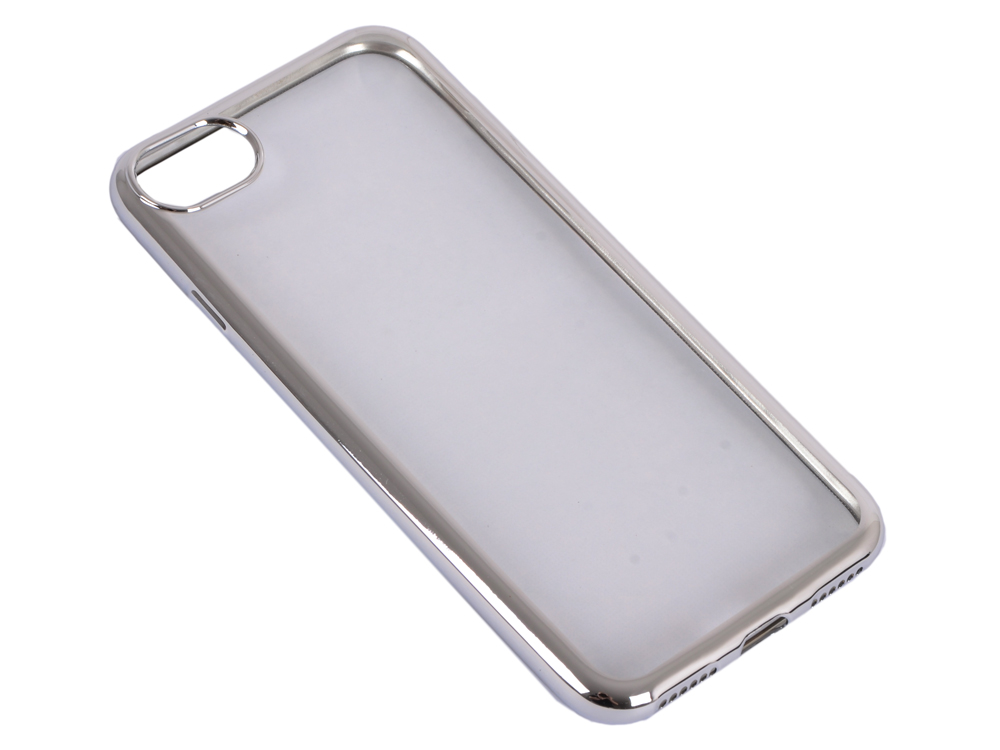 

Силиконовый чехол с рамкой для iPhone 7 DF iCase-08 (silver)