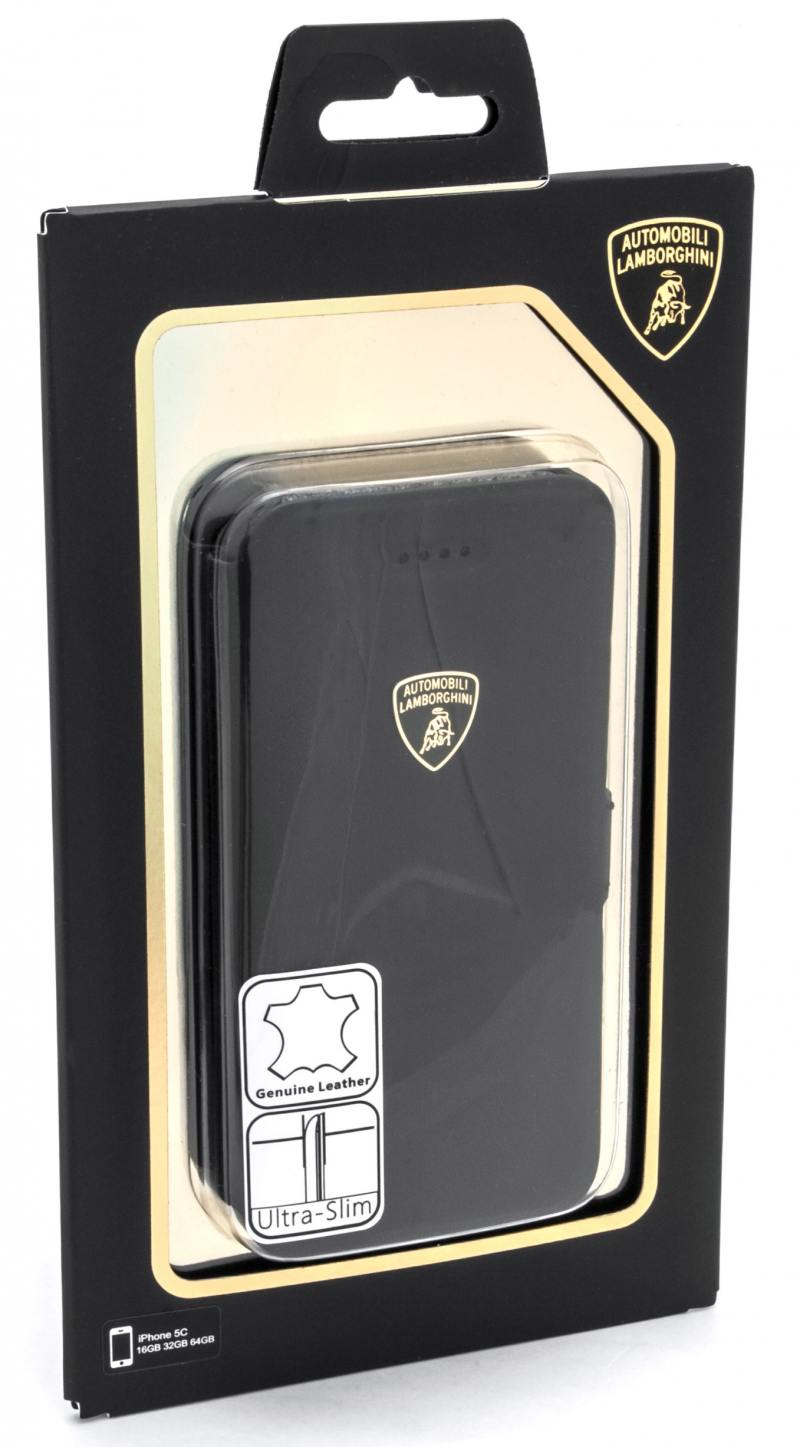 Чехол-книжка iMOBO Lamborghini Diablo для iPhone 5C чёрный