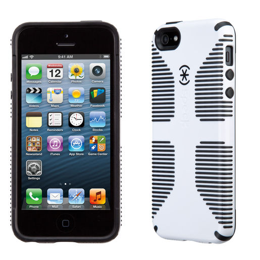 

Чехол-накладка для iPhone 5 iPhone 5S iPhone SE Speck CandyShell Grip White клип-кейс, пластик