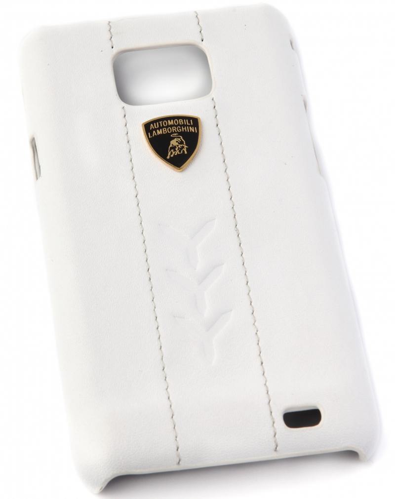 

Кожаный клип-кейс для Samsung Galaxy S2 Lamborghini Performate-D1 (белый)