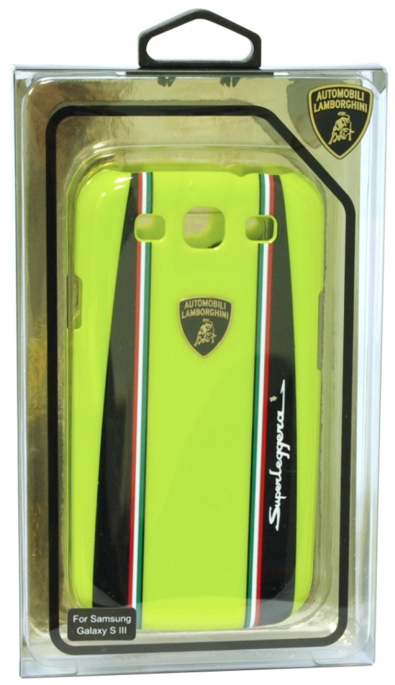 Пластиковый чехол Lamborghini Superleggera-D1 для Samsung Galaxy S3 (зеленый)