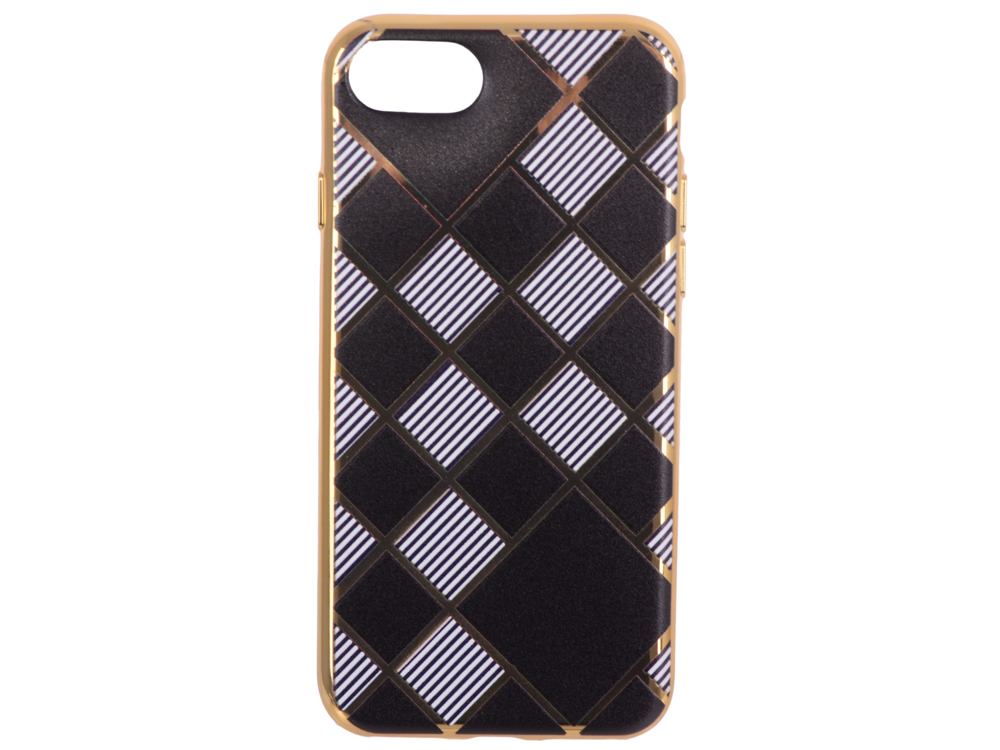 

Силиконовый чехол для iPhone 7 TPU Клетка с полосками (золотой) 0L-00029551
