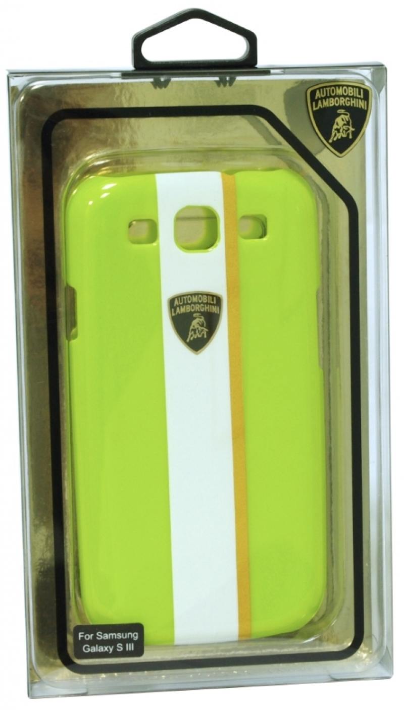 Пластиковый чехол Lamborghini Gallardo-D1 для Samsung Galaxy S3 (зеленый)