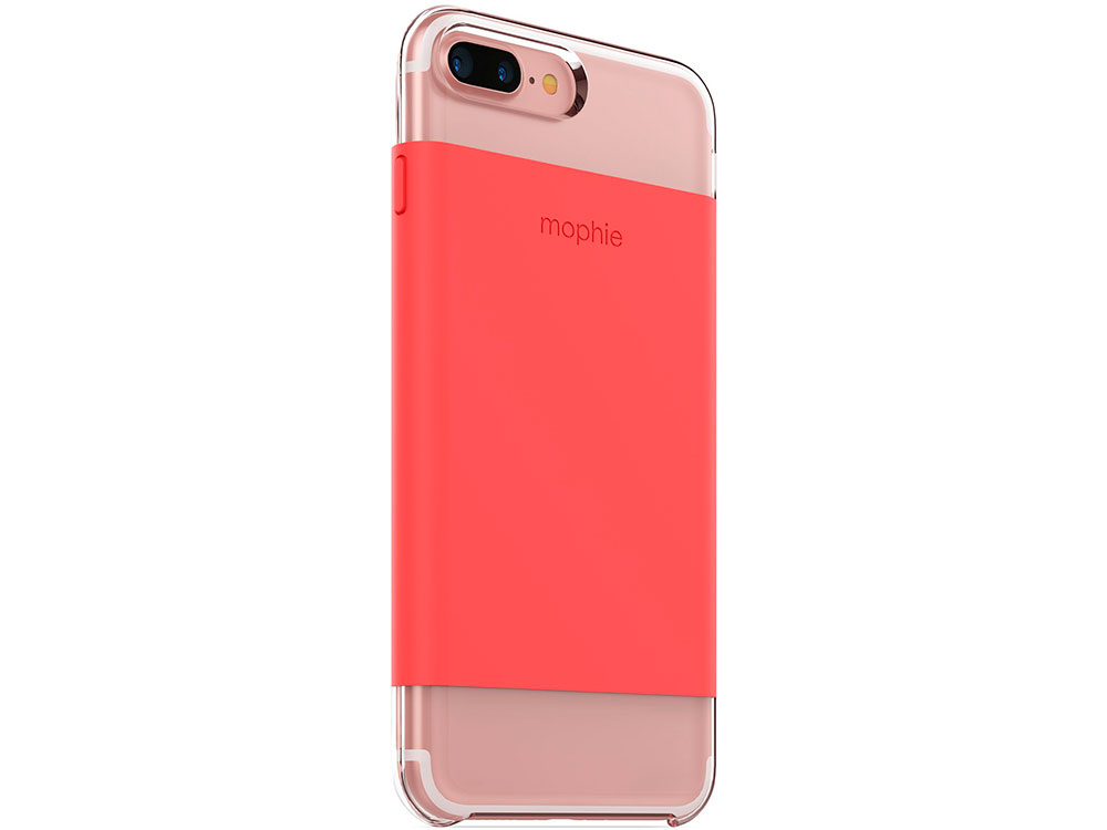 

Чехол Mophie Base Case Wrap для iPhone 7 Plus. Материал пластик. Цвет коралловый.