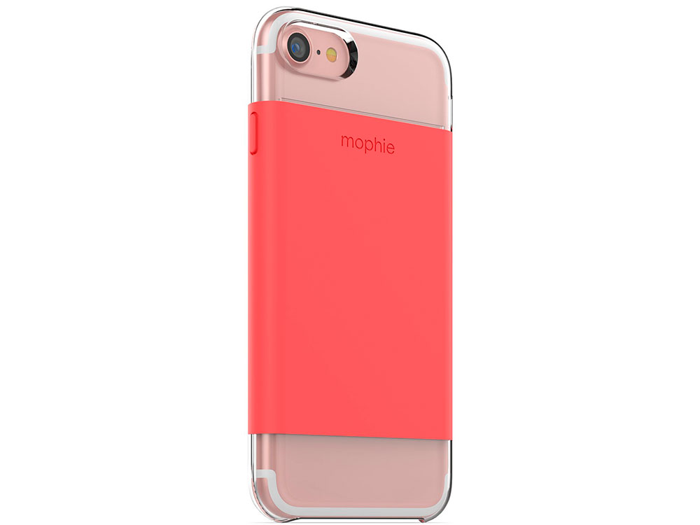 

Чехол Mophie Base Case Wrap для iPhone 7. Материал пластик. Цвет коралловый.