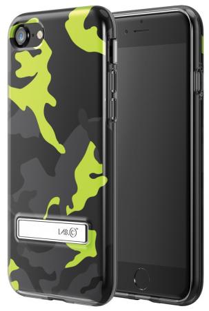 

Чехол с подставкой для iPhone 7. Материал пластик. Подставка сделана из метала. Цвет желтый.