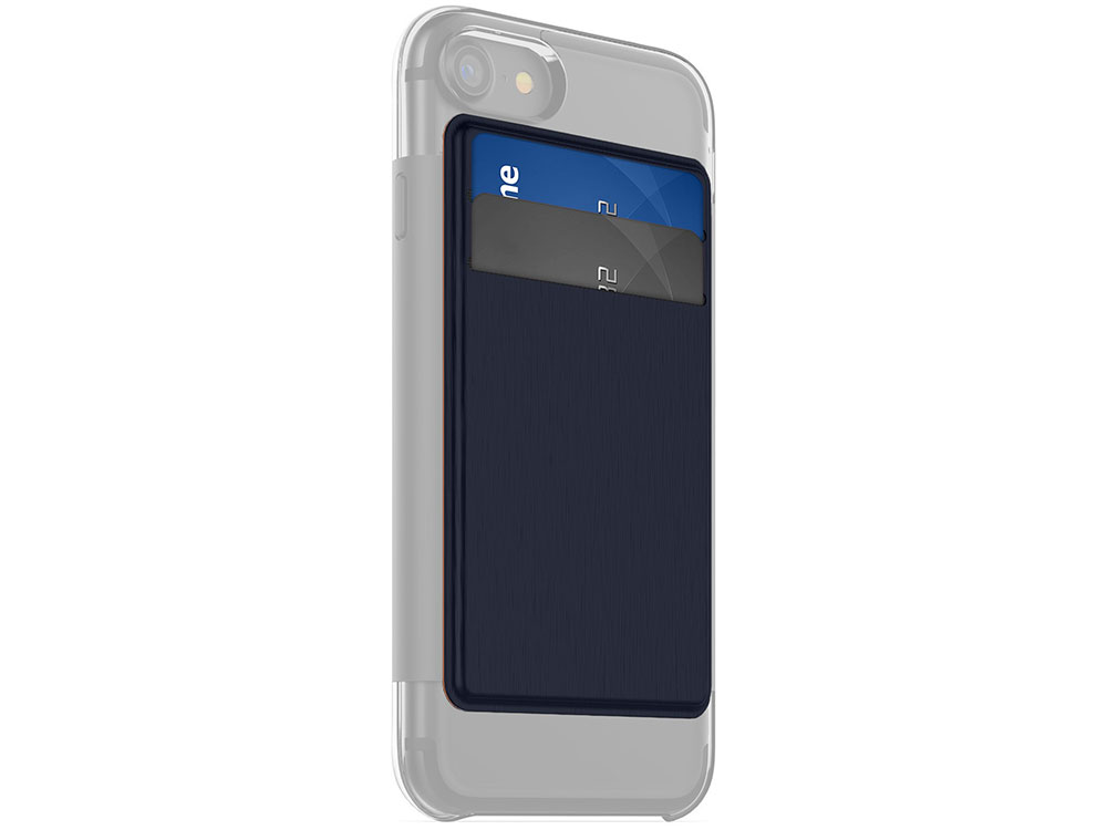 

Накладка Mophie Hold Force Wallet для чехла Mophie Base Case для iPhone 7 Синий/оранжевый, Искусственная кожа/пластик